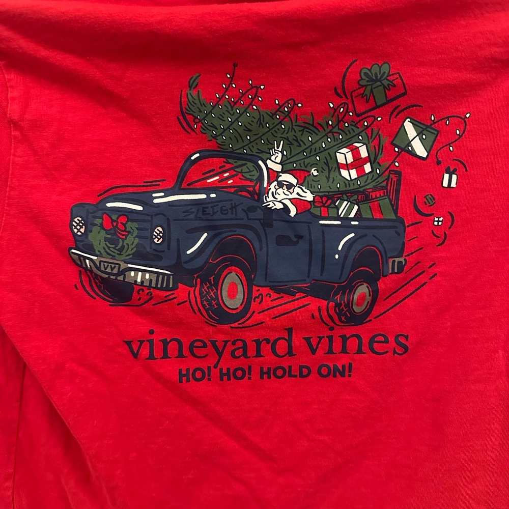 Vineyard Vines Christmas Red Tee